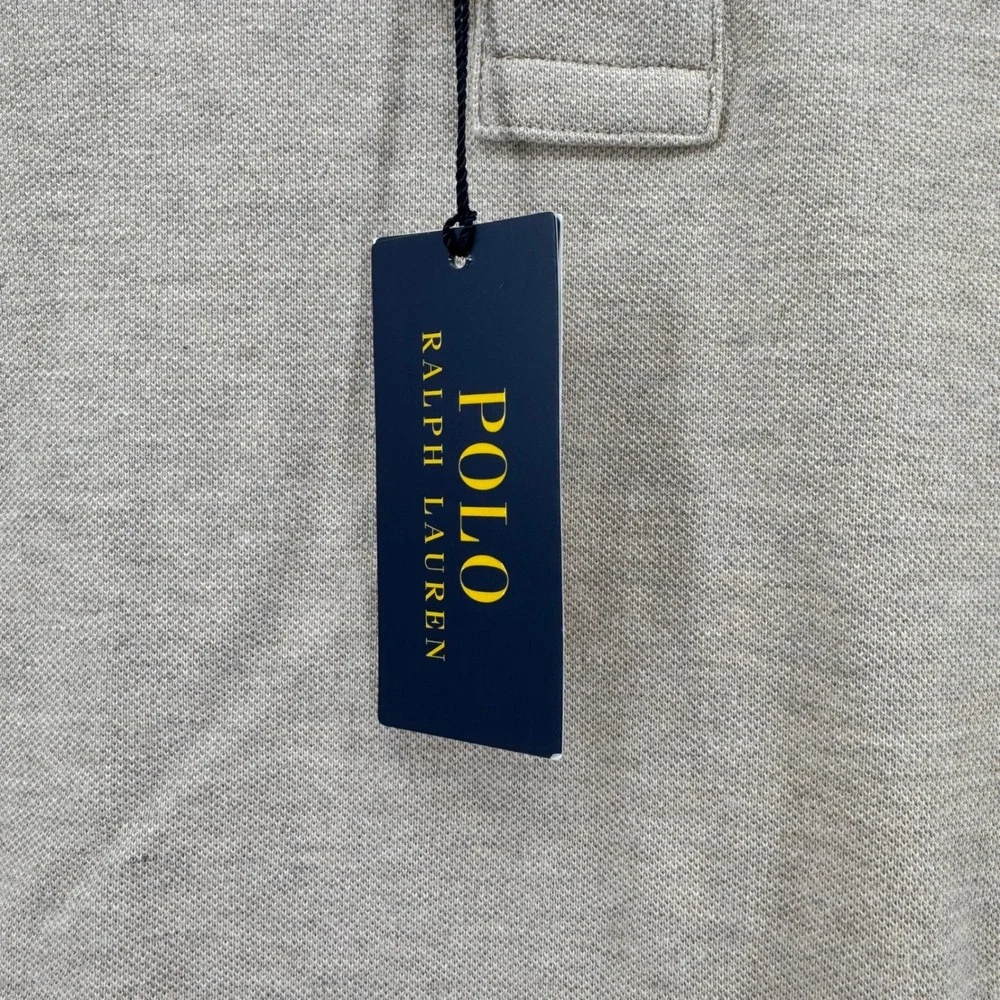 Polo Ralph Lauren Mens 5XB Dune Tan Cotton Pique Short Sleeve Polo Shirt‎ NEW